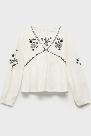 MANGO KIDS Blusa detalles bordados