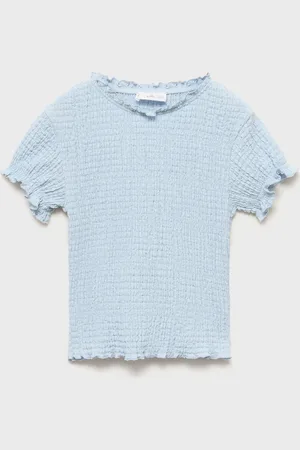 MANGO KIDS Camiseta fruncida manga corta 2 años