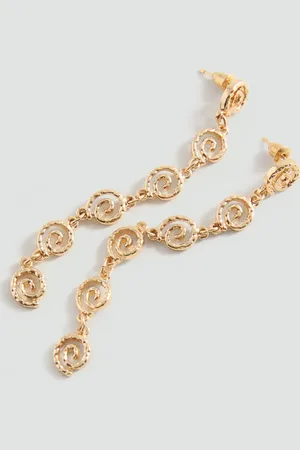 MANGO TEEN Pendientes largos espiral Unitalla