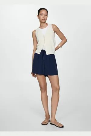 MANGO Shorts lyocell cintura elástica