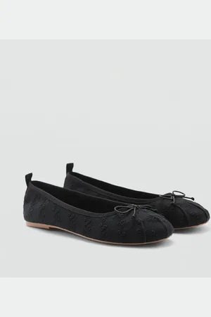 MANGO KIDS Bailarinas bordadas lazo 2½
