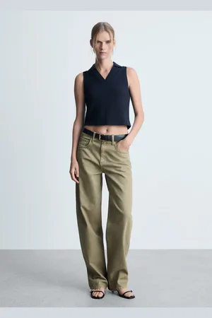 MANGO Polo crop algodón