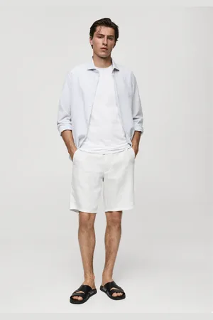 MANGO AN Camisa regular fit algodón seersucker rayas