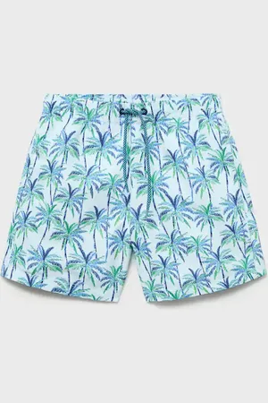 MANGO KIDS Bañador estampado palmeras 6 años