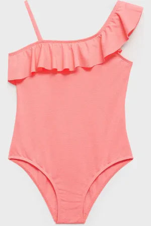 MANGO KIDS Bañador asimétrico volante 2 años