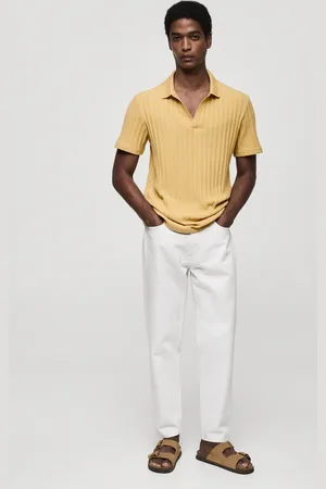 MANGO AN Polo regular fit algodón canalé