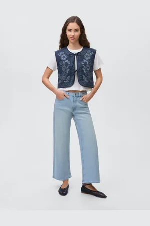 MANGO TEEN Chaleco algodón bordado