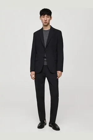 MANGO AN Americana traje slim fit % lana virgen 8