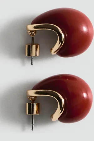 MANGO Pendientes gota resina Unitalla