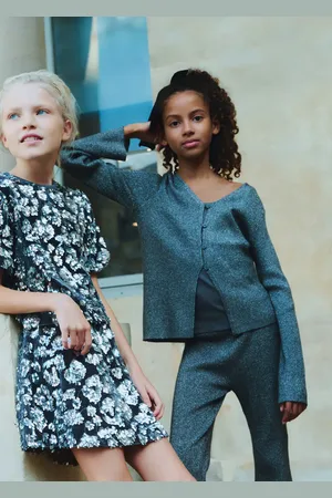 MANGO KIDS Cárdigan punto lúrex 6 años