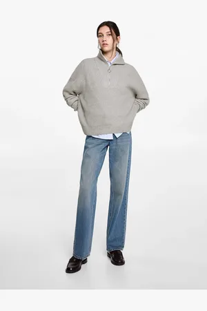 MANGO TEEN Jersey punto cremallera cuello