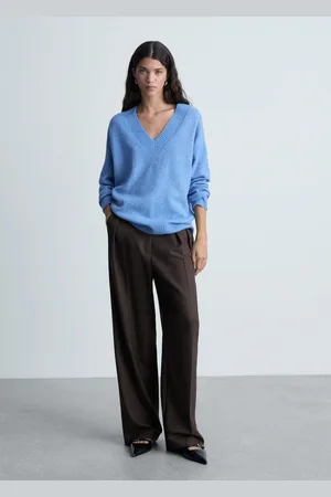 MANGO Jersey oversize cuello pico