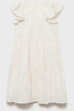 MANGO KIDS Vestido algodón lunares