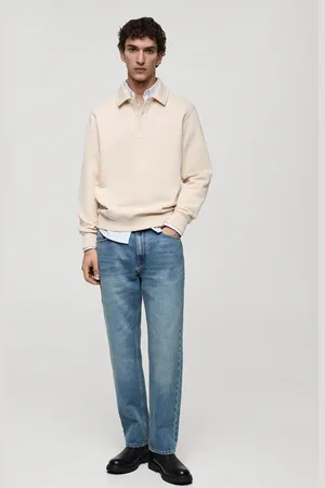 MANGO AN Sudadera polo perchada regular fit