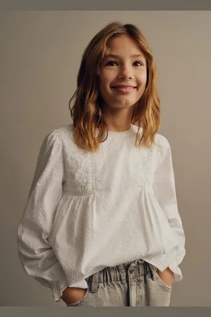 MANGO KIDS Blusa detalles bordados 8