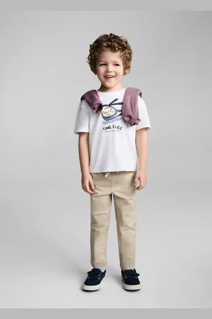MANGO BABY Camiseta algodón relieve 4 años
