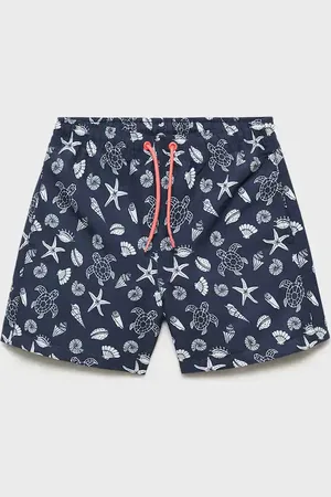 MANGO KIDS Bañador estampado marino años