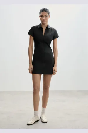 MANGO Vestido corto cremallera CH
