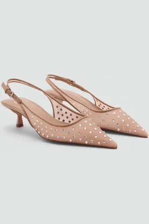 MANGO Zapato tacón cristales