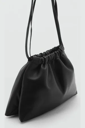 MANGO Bolso piel estilo saco Unitalla