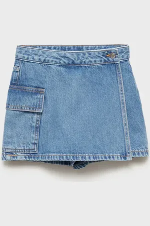 MANGO KIDS Falda pantalón vaquera 4 años