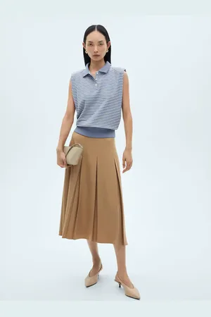 MANGO Polo rayas algodón