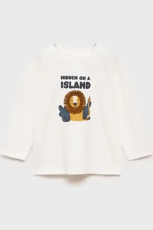 MANGO BABY Camiseta manga larga estampada 2 años