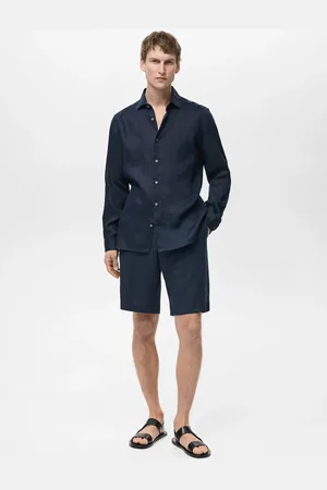 MANGO AN Camisa slim fit % lino