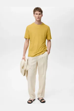 MANGO AN Camiseta lino slim fit
