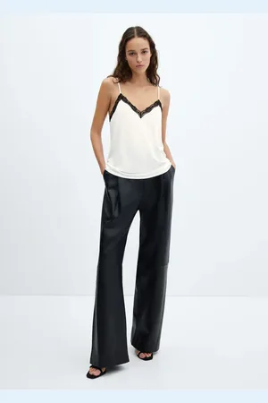 MANGO Top lencero encaje