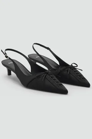 MANGO Zapato tacón punta lazo