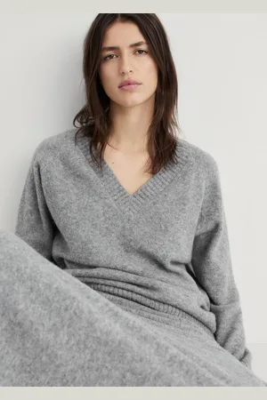 MANGO Jersey punto cuello pico liso CH