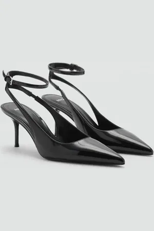 MANGO Zapato tacón efecto charol