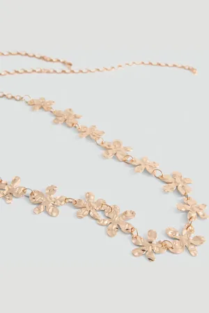 MANGO TEEN Collar cadena flor Unitalla