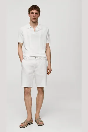 MANGO AN Bermudas slim fit % lino 2