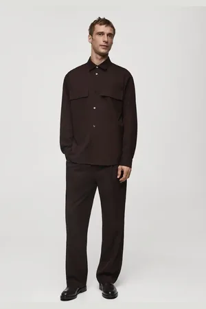 MANGO AN Camisa slim fit bolsillos