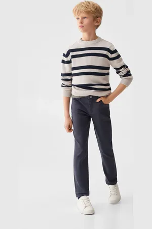 MANGO KIDS Pantalón recto algodón