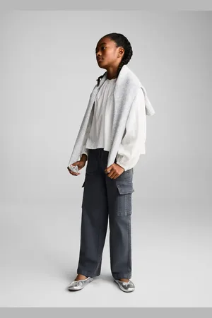 MANGO KIDS Blusa algodón detalles bordados 4 años