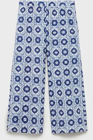 MANGO KIDS Pantalón recto estampado años