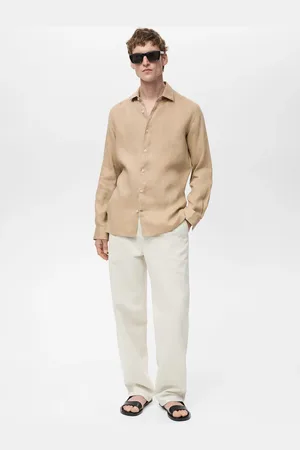 MANGO AN Camisa slim fit % lino