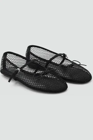 MANGO Bailarina mesh tira hebilla 2
