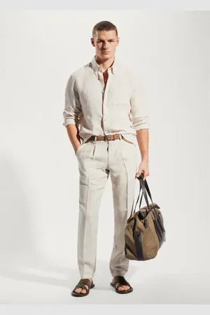 MANGO AN Camisa slim fit % lino