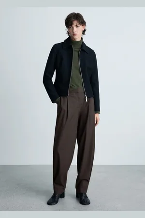 MANGO Pantalón wideleg bajo abotonado