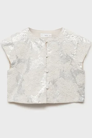 MANGO KIDS Chaleco bordado 6 años