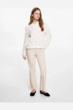 MANGO TEEN Blusa bordada
