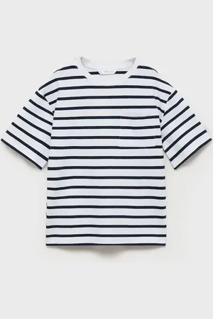 MANGO KIDS Camiseta algodón rayas 8 años
