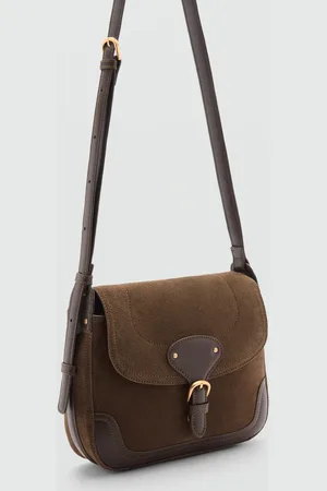 MANGO Bolso piel hebilla Unitalla