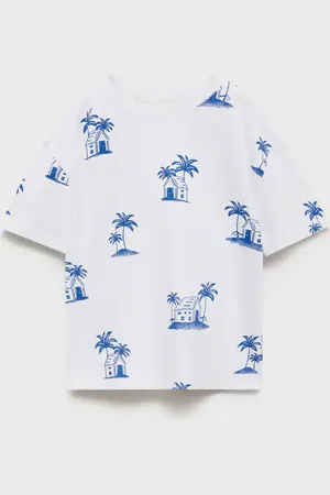 MANGO BABY Camiseta estampado palmeras 824 meses