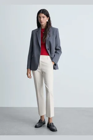 MANGO Pantalón recto pinzas