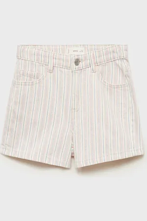 MANGO KIDS Short denim rayas 8